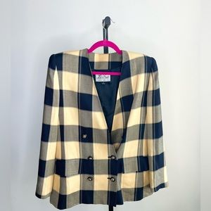 Vintage plaid blazer